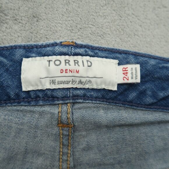 Torrid Jeans Women's Size 24R Blue High-Rise Skinny Denim 31" Inseam Stretch - Picture 9 of 16